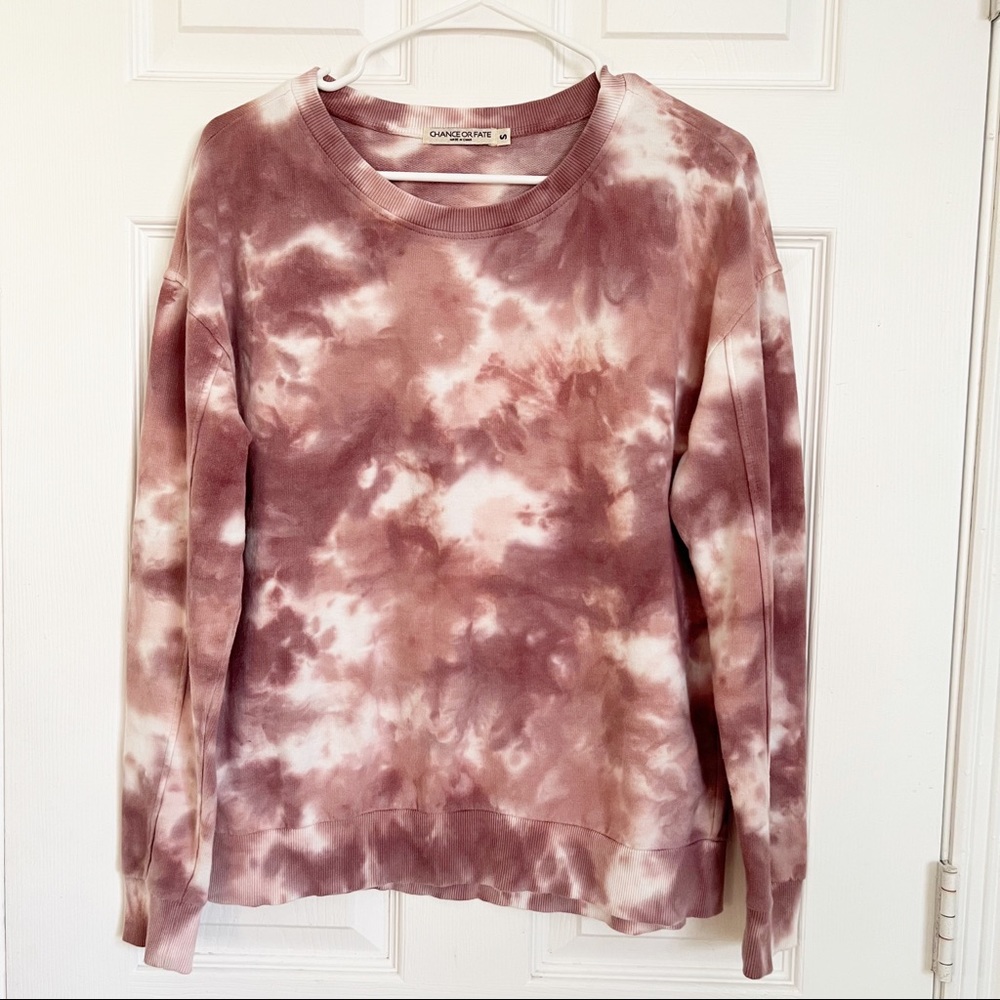 Chance or Fate | Tie Dye Crew Neck Pullover Sweater